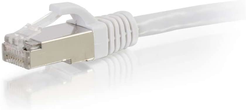 C2g/ cables to go C2G 00915 Cat6 Cable - Snagless Shielded Ethernet Network Patch Cable, White (2 Feet, 0.60 Meters) STP 2 Feet White