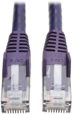 Tripp Lite Cat6 Gigabit Snagless Molded Patch Cable (RJ45 M/M) - Purple, 7-ft.(N201-007-PU) 7-ft. Purple