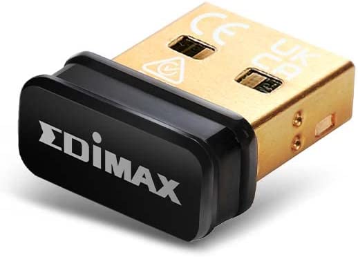 Edimax Wi-Fi 4 802.11n Adapter for PC *New Version* Wireless N150 Nano USB Adapter Dongle,150Mbps, Smallest Wi-Fi 4 Dongle, Win 11 Plug-n-Play, Mac OS, Linux, EW-7811Un V2, Black