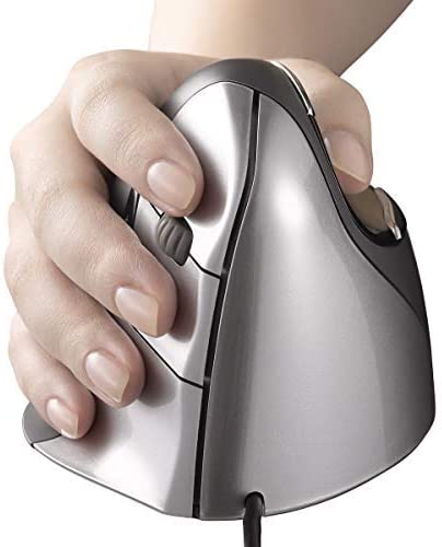 Evoluent VM4R VerticalMouse 4 Right Hand Ergonomic Mouse with Wired USB Connection (Regular Size) USB Wired xl(asia) = m/l(us)