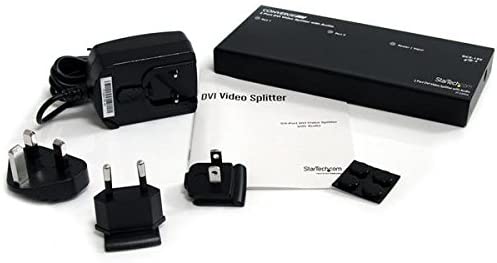 Startech 2 Port DVI Video Splitter with Audio - DVI Splitter with Audio - 2 Port DVI Splitter - DVI Video Splitter