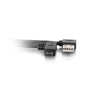 C2g/ cables to go 1m USB 2.0 a to Micro-USB B M/M Right Angle Cabl 3.3 Feet USB Right Angle Male A to Micro Male B