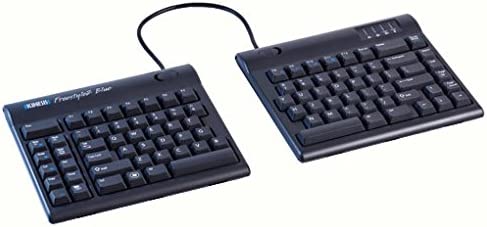 KINESIS Freestyle2 Blue Wireless Ergonomic Keyboard for PC (9" Separation) PC Layout