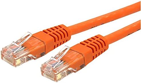 StarTech.com 15ft CAT6 Ethernet Cable - Orange CAT 6 Gigabit Ethernet Wire -650MHz 100W PoE++ RJ45 UTP Molded Category 6 Network/Patch Cord w/Strain Relief/Fluke Tested UL/TIA Certified (C6PATCH15OR) Orange 15 ft / 4.5 m 1 Pack