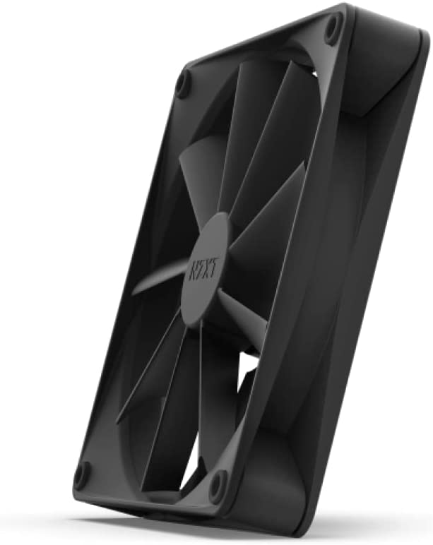 NZXT F140Q Quiet Airflow Fans - RF-Q14SF-B1 - Increase Air Volume - Quiet Operation - Long-Term Durability - 140mm Fan Single Pack - Black