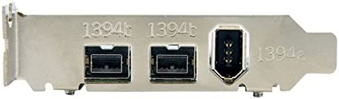 StarTech.com 3 Port 2b 1a Low Profile 1394 PCI Express FireWire Card Adapter - PCI Express 1394a - PCIe FireWire 400 Card (PEX1394B3LP)