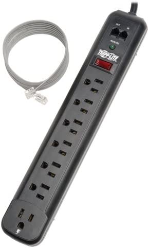 Tripp lite 7 Outlet Black Strip, 6ft. Cord, 1080 Joules Protect It Surge Suppressor