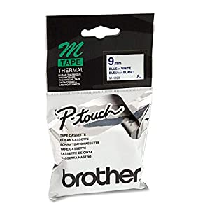Brother 9mm Blue on White Tape for Pt65 Pt75 Pt85 Pt100 Pt110 Ptbb4