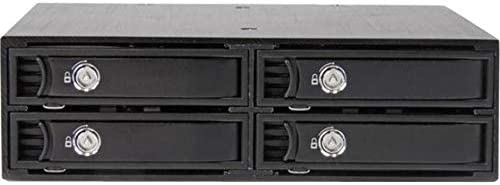 StarTech.com 4-Bay Mobile Rack Backplane for 2.5in SATA/SAS Drives - Hot Swap SSDs/HDDs from 5-15mm - Supports SAS II & SATA III (6 Gbps) (SATSASBP425) 4-Bay (2.5 in SATA/SAS) 1x5.25" Bay