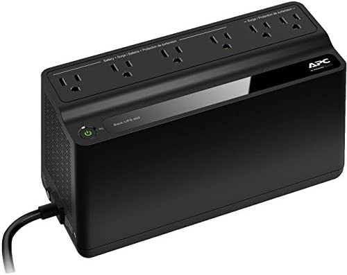 SCHNEIDER ELECTRIC BN450M-CA APC Back-UPS, 6 Outlets, 450VA, 120V, Retail