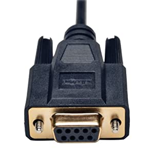 Tripp Lite Null Modem Serial RS232 Cable (DB9 to DB25 F/M) 6-ft. (P456-006)