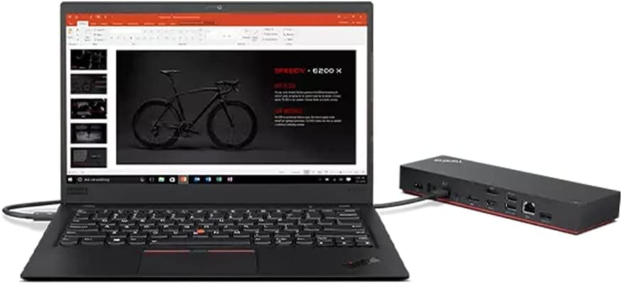 Lenovo 40B00135US Thunderbolt 4 ThinkPad Universal Dock 8K Display Support Up to 100W Power Delivery