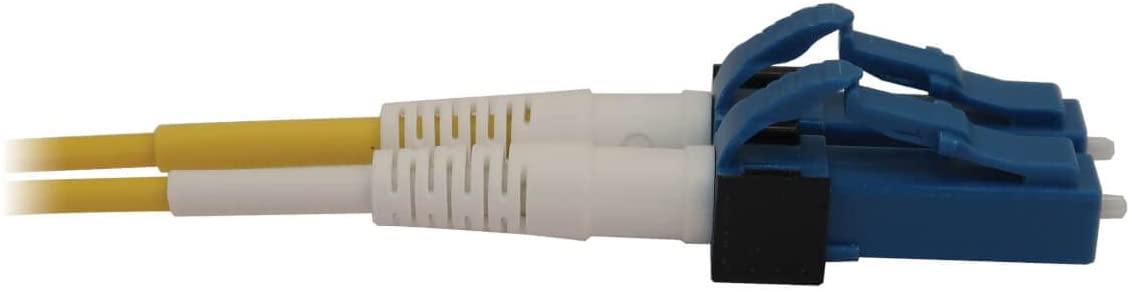 Tripp Lite Switchable Fiber Patch Cable, Single Mode Duplex, LC to LC, 9/125 OS2, 400 GbE, Yellow, LSZH Jacket, 2 Meters / 6.6 Feet, Lifetime Limited Manufacturer's Warranty (N370X-02M) 6.6 ft / 2M