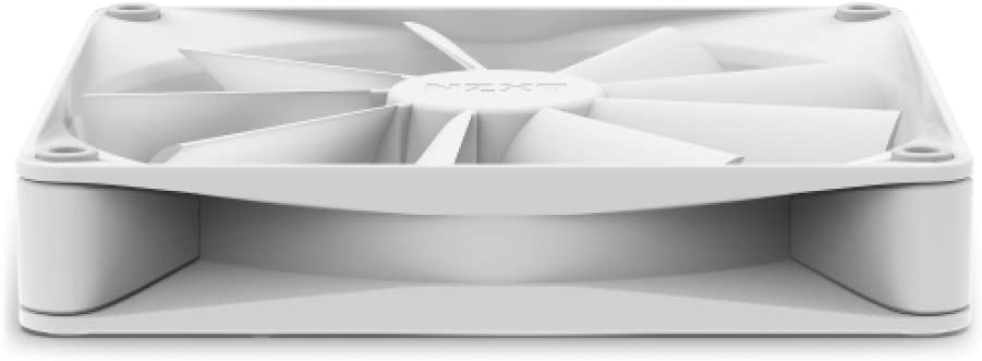 NZXT F140Q Quiet Airflow Fans - RF-Q14SF-W1 - Increase Air Volume - Quiet Operation - Long-Term Durability - 140mm Fan Single Pack - White