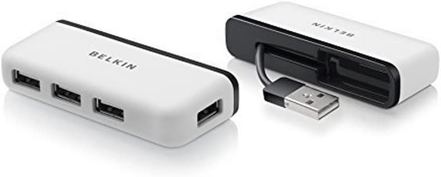 Belkin F4U042BT Ultra-Slim Travel Hub - 4-Port Ultra Slim ,Black 4-Port Ultra Slim Black