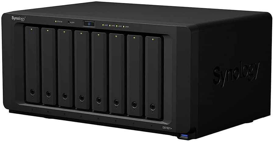 Synology 8 Bay DiskStation DS1821+ (Diskless), 8-bay; 4gb ddr4
