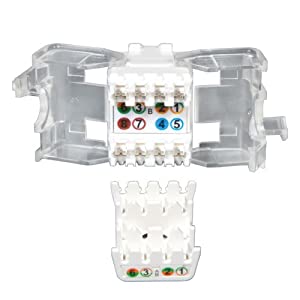 Tripp Lite N230-001-WH-TF Cat6/Cat5e 110 Style Punch Down TAA/GSA Keystone Jack (White)
