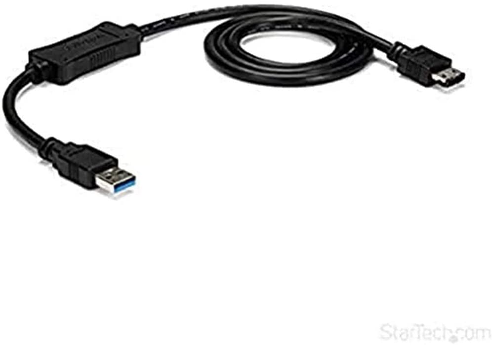 StarTech.com 3 ft USB 3.0 to eSATA Adapter - 6 Gbps USB to HDD/SSD/ODD Converter - Hard Drive to USB Cable (USB3S2ESATA3) eSATA (SATA III) USB 3.0