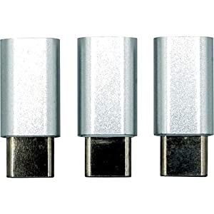 Visiontek Micro USB to USB Type-C Adapter Silver - 3-Pack