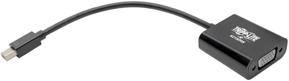 Tripp Lite Mini DisplayPort to VGA Adapter Converter Active 1920 x 1200, 1080p Black mDP to VGA (P137-06N-VGAB)