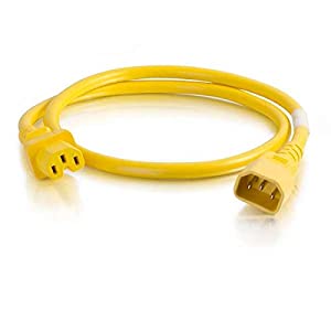 C2g/ cables to go C2G 17544 Cable, C14 to C13 14/3 4 Feet Yellow