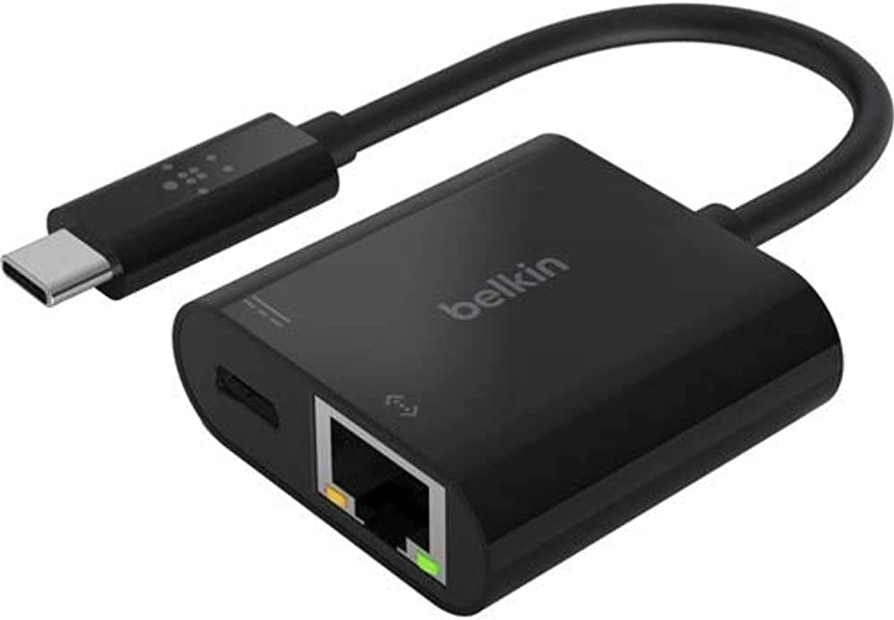 Belkin INC001BK-BL USB-C to Ethernet + Charge Adapter