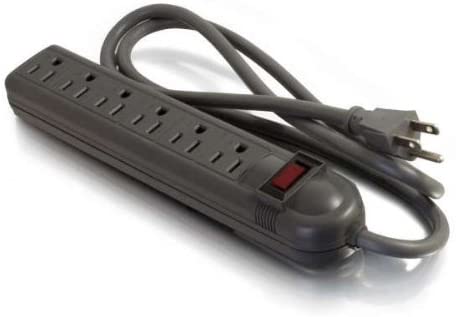 C2g/ cables to go C2G Power Strip Surge Protector, 6 Outlet Power Strip, Black, Cables to Go 29300 6 Outlet Surge Strip V2