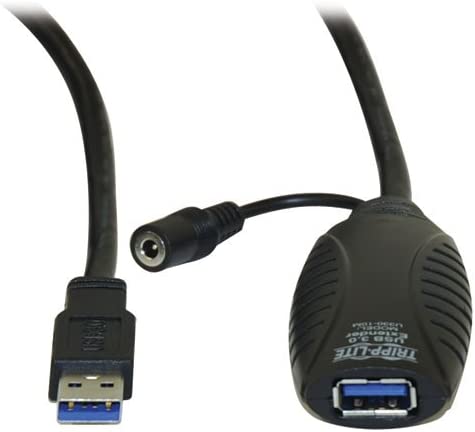 Tripp Lite USB-A 3.0 SuperSpeed Active Extension Cable Repeater Cable, Male-to-Female, 32.8 Feet / 10 Meters, Daisy-Chain up to 65.61/20 Meters, 3-Year Warranty (U330-10M)
