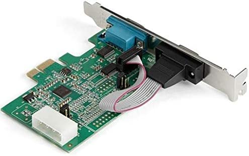 StarTech.com 2-port PCI Express RS232 Serial Adapter Card - PCIe RS232 Serial Host Controller Card - PCIe to Dual Serial DB9 Card - 16950 UART - Expansion Card - Windows & Linux (PEX2S953)
