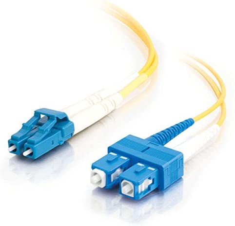 C2g/ cables to go C2G 29920 OS2 Fiber Optic Cable - LC-SC 9/125 Duplex Multimode PVC Fiber Cable, Yellow (9.8 Feet, 3 Meters)
