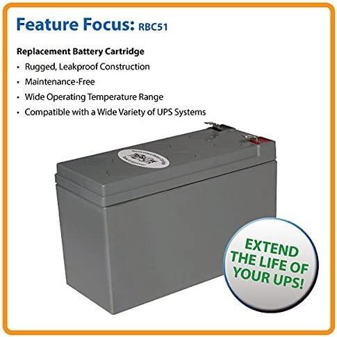 Tripp Lite Replacement Battery Cartridge for Select Tripp Lite and Other Major UPS Brands, 18-Month Warranty (RBC51) Single Battery Cartridge