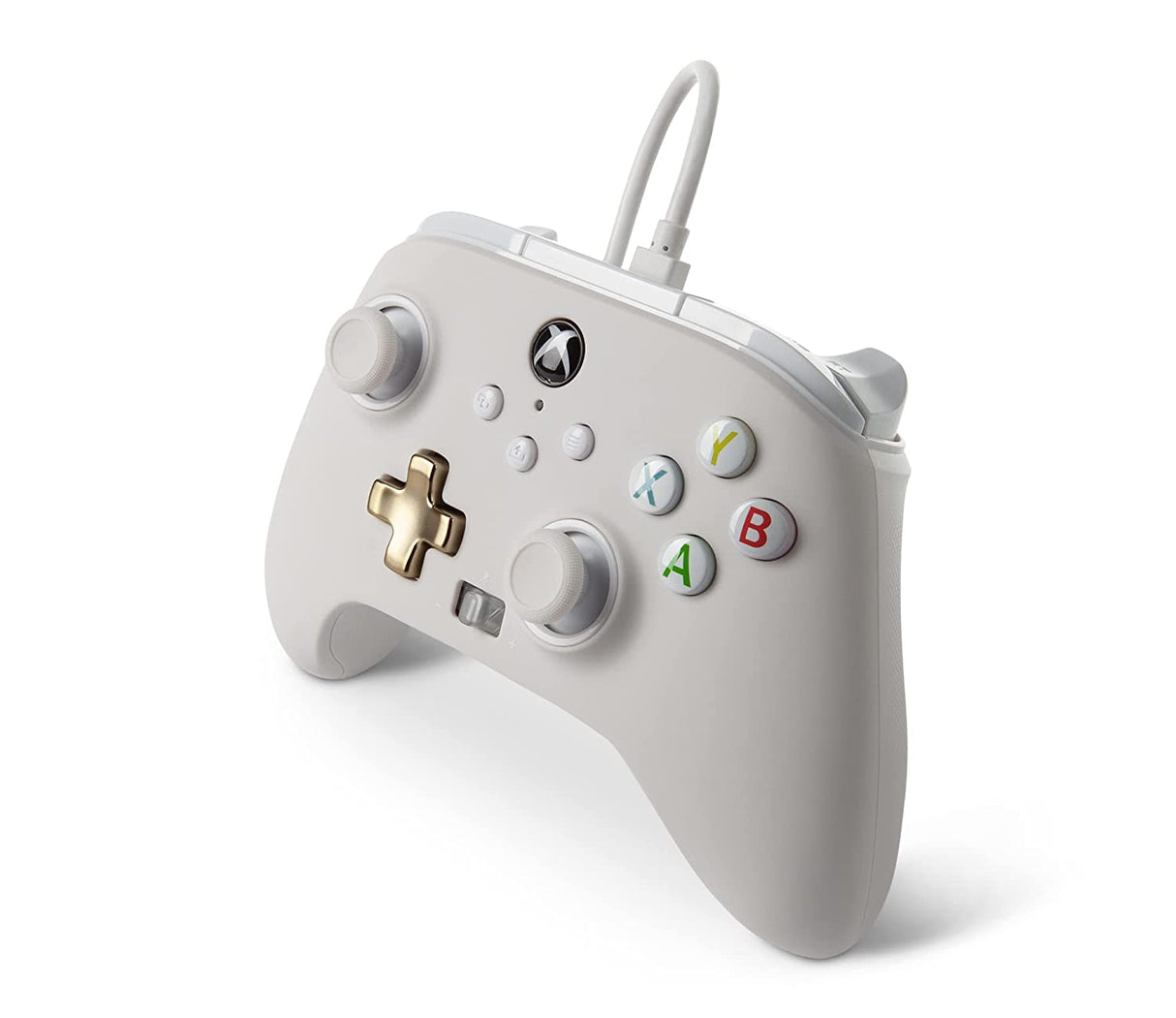 PowerA Enhanced Wired Controller for Xbox Series X|S - Mist, gamepad, wired video game controller, gaming controller, Xbox Series X|S White