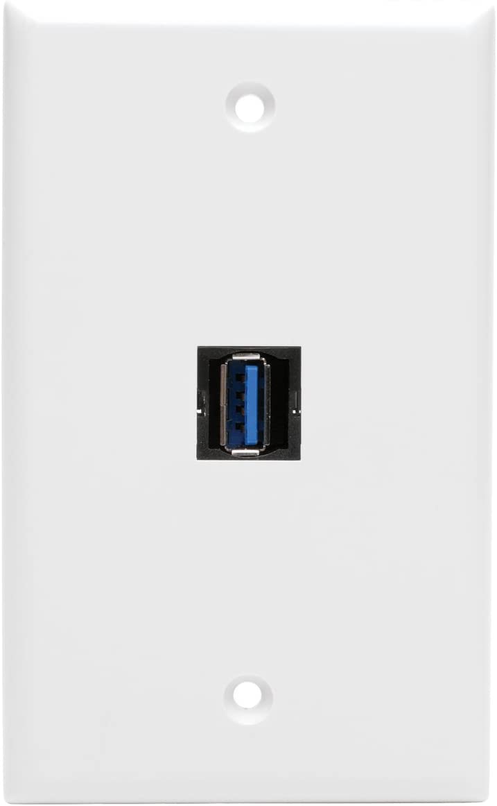 Tripp Lite USB 3.0 SuperSpeed Keystone Jack Type-A Extension Cable (M/F), 3 ft. (U324-003-KJ)