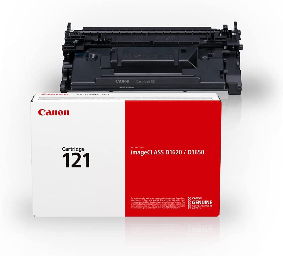 Canon Genuine Toner Cartridge 121 Black (3252C001), 1-Pack, for Canon imageCLASS D1650, D1620 Laser Printer