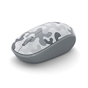 Microsoft Bluetooth Mouse - Arctic Camo. Compact, Comfortable Design, Right/Left Hand Use, 3-Buttons, Wireless Bluetooth Mouse for PC/Laptop/Desktop, Works with for Mac/Windows Computers