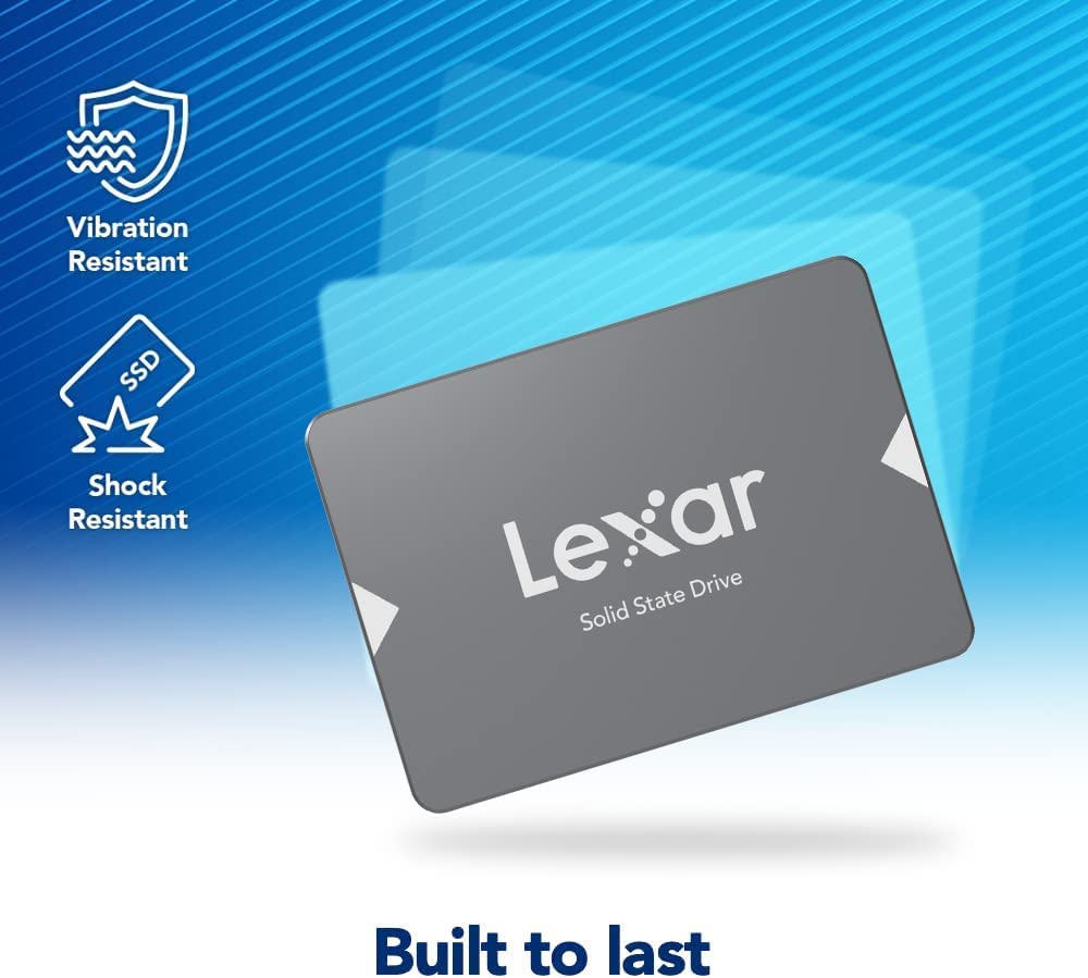 Lexar NS100 256GB 2.5” SATA III Internal SSD, Solid State Drive, Up To 520MB/s Read (LNS100-256RBNA) 256GB NS100 SATA3