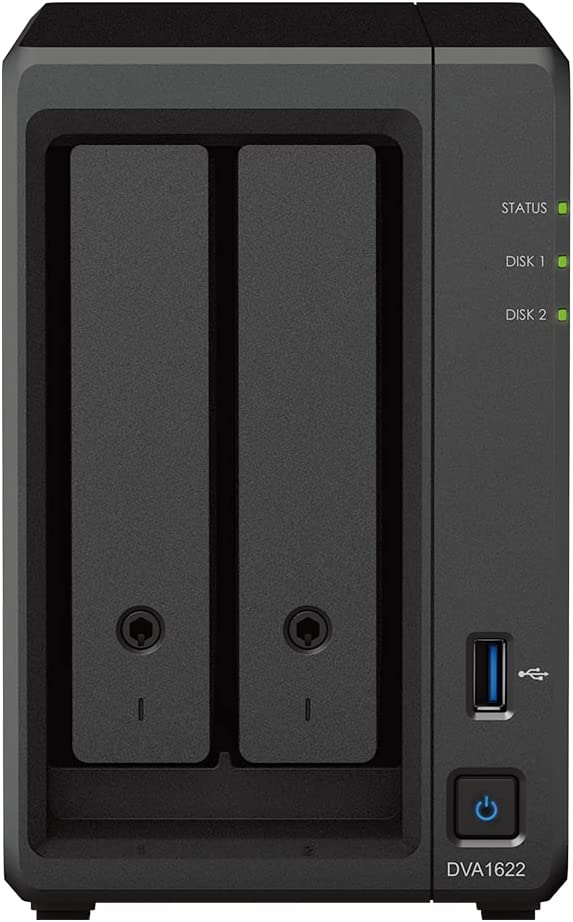 Synology 16 Channel NVR Deep Learning Video Analytics DVA1622 with HDMI Video Output