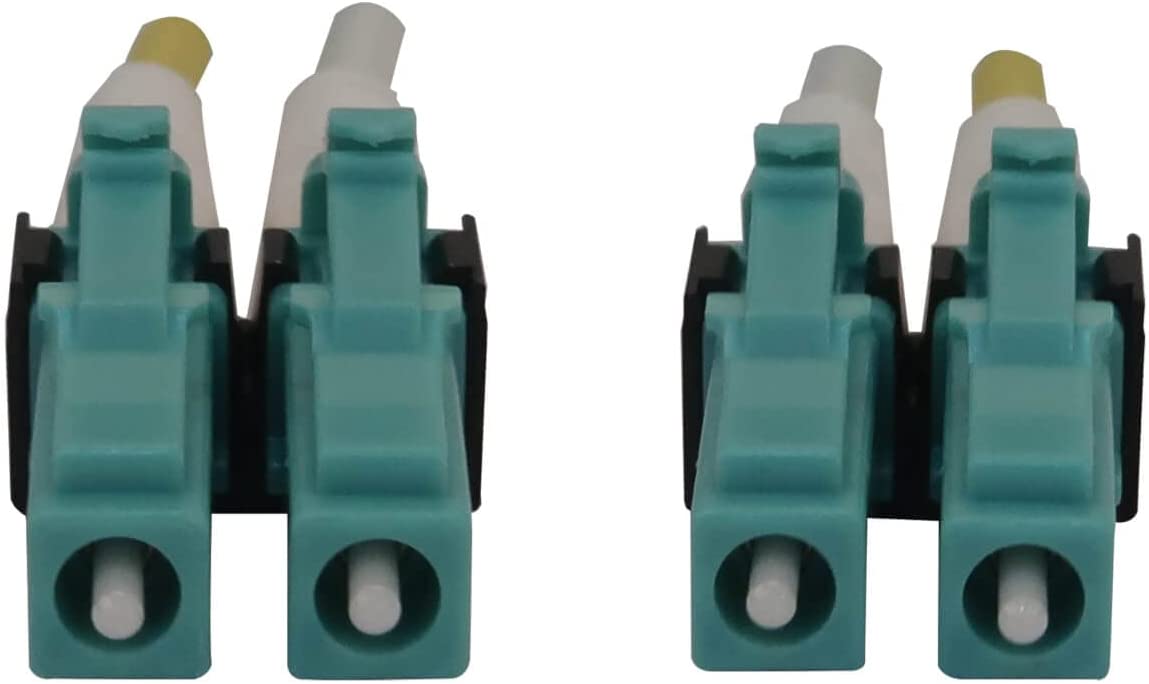 Tripp Lite Switchable Fiber Cable, 400G Duplex Multimode 50/125 OM4 (LC Duplex-PC/LC Duplex-PC), Round LSZH Jacket, Aqua, 2 Meters / 6.6 Feet, Lifetime Limited Manufacturer's Warranty (N820X-02M-OM4) 6.6 ft / 2M