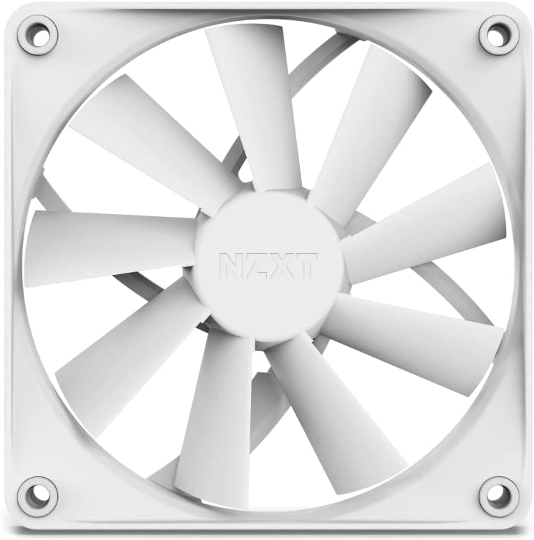 NZXT F120Q Quiet Airflow Fans - RF-Q12SF-W1 - Increase Air Volume - Quiet Operation - Long-Term Durability - 120mm Fan Single Pack - White