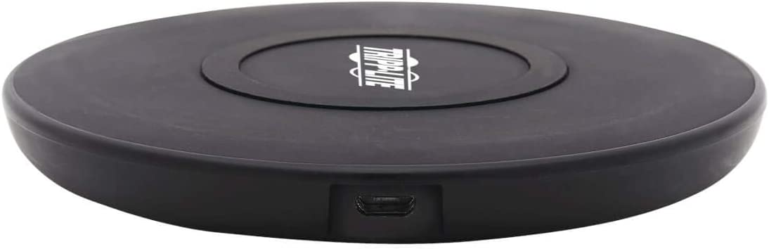 Tripp Lite Wireless Phone Charger 10W Qi Certified Apple Samsung Compatible (U280-Q01FL-BK)