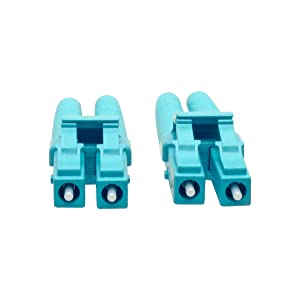 Tripp Lite 10Gb Duplex Multimode 50/125 OM3 LSZH Fiber Patch Cable, (LC/LC) - Aqua, 20M (65-ft)(N820-20M) 20M OM3