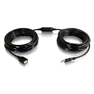 C2g/ cables to go C2G USB Long Extension Cable, USB Cable, USB A to A Cable, Black, 25 Feet (7.62 Meters), Cables to Go 38988 USB A Male to A Female 25 Feet Black