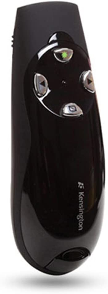 Kensington Radio Presentation Remote Control with 2 AAA Batteries, Black (K72353US)