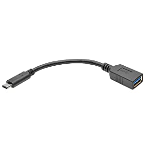 Tripp Lite USB 3.1 Gen 1 Cable, USB-C to USB-A (M/F), Type-C to Type-A, 5 Gbps, 6" (U428-06N-F) 6" Adapter (M/F)