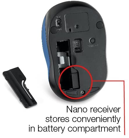 Verbatim Silent Wireless Blue LED Mouse - Blue