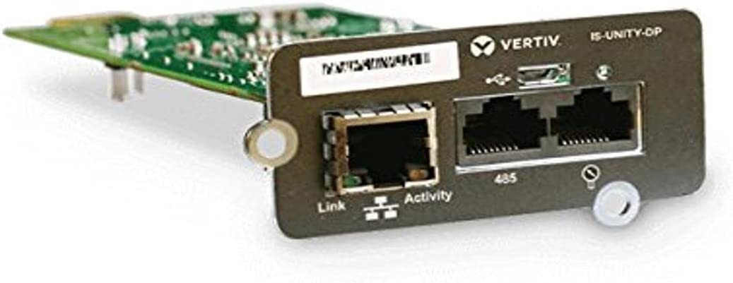 Vertiv Liebert IntelliSlot Unity - SNMP - Network Card | Remote Monitoring, 1.5" x 3" x 5.2" (is-Unity-SNMP)