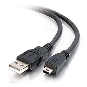 C2g/ cables to go C2G USB Cable, Mini USB Cable, USB 2.0 Cable, USB A to B Cable, 3.28 Feet (1 Meter), Black, Cables to Go 27329 Black 3.3 Feet USB A to Mini B Male