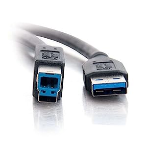 C2g/ cables to go C2G USB Cable, USB 3.0 Cable, USB A to B Cable, 3.28 Feet (1 Meter), Black, Cables to Go 54173 USB A Male to B Male 3.3 Feet
