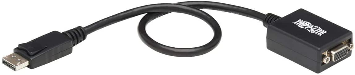 Tripp Lite DisplayPort to VGA Adapter Converter Active DP to VGA 1080p Black M/F 1ft 1' (P134-001-VGA)