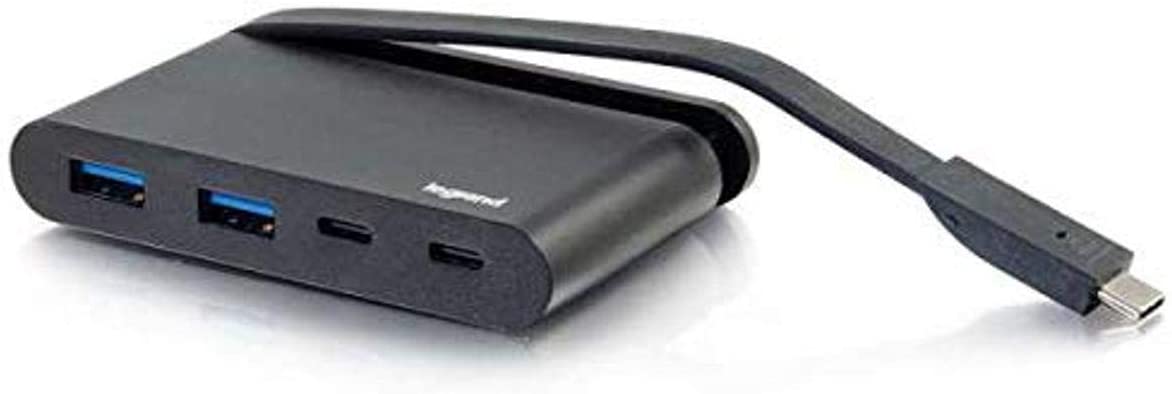 C2g/ cables to go C2G Docking Station, USB-C Hub with USB-A, USB-C and Power Delivery, Compatible with USB-C & Thunderbolt 3 Laptops, Black, Cables to Go 26914